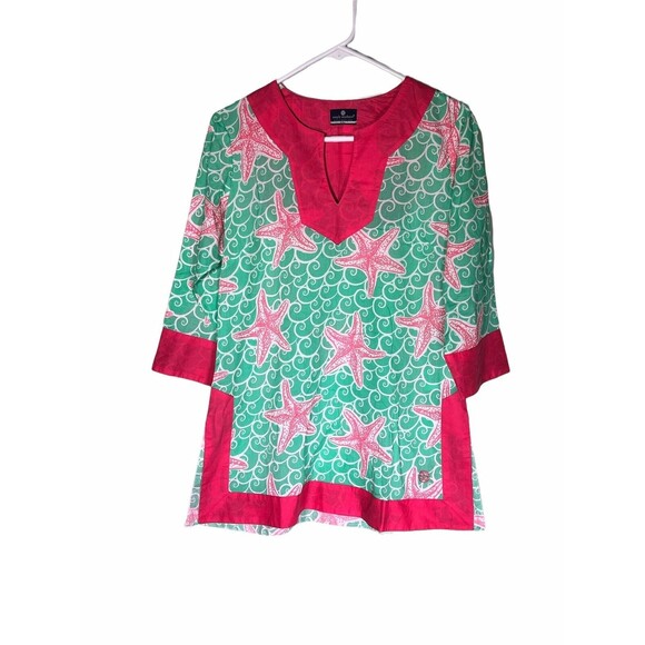 Simply Southern Other - SIMPLY SOUTHERN Size Small Swimsuit Coverup Starfish Ocean Beach 100% Cotton